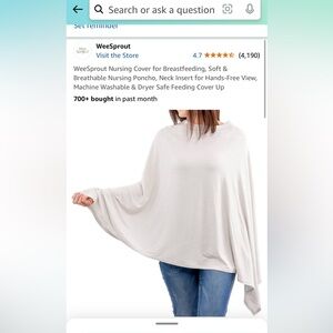 Striped nursing cover